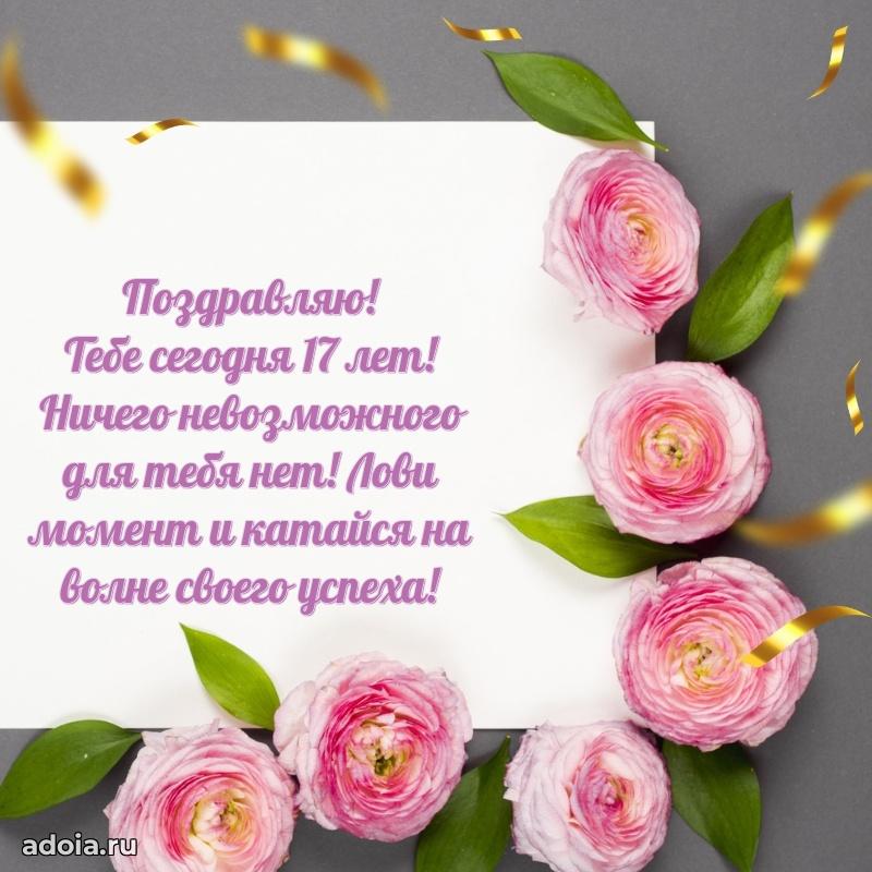 Веселые открытки девочке 17 лет