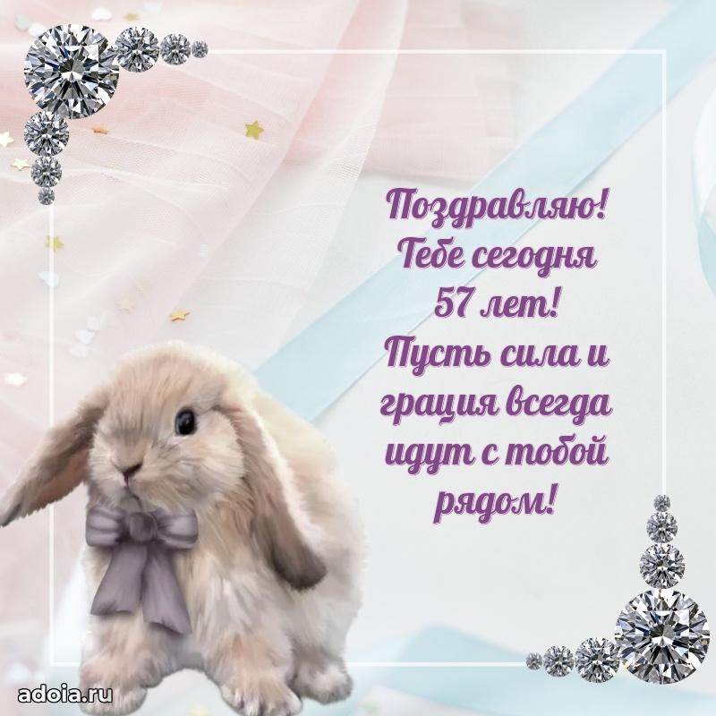 Прикольные картинки и поздравления близкому человеку 57 лет