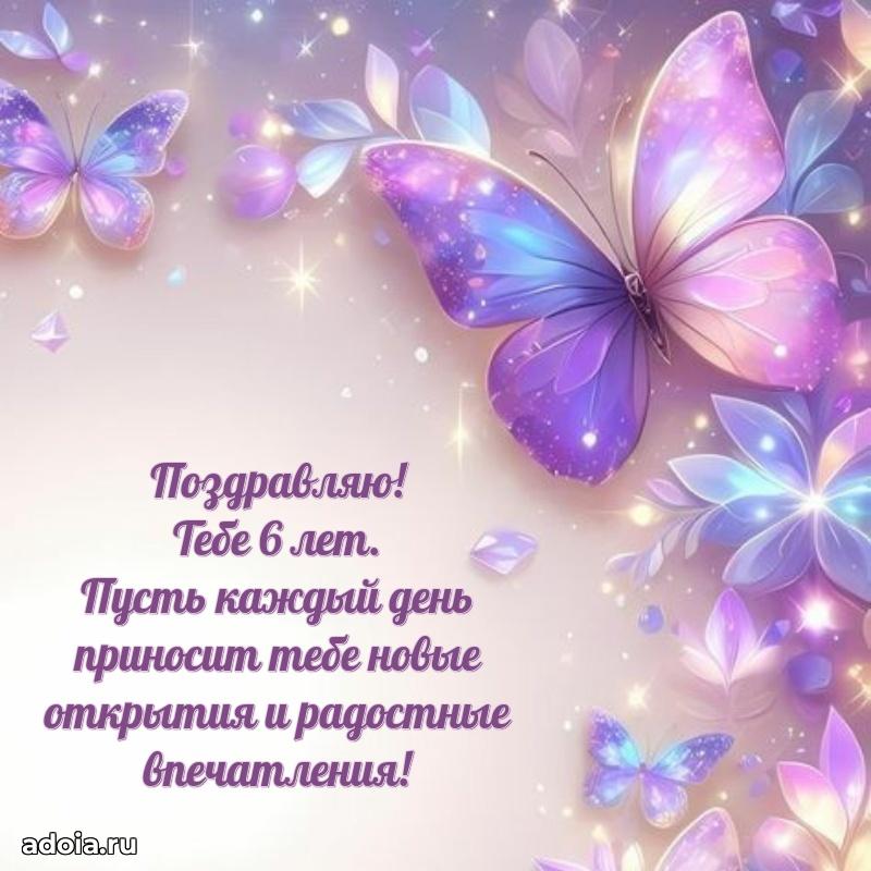 Пожелание девочке на 6 лет с днем рождения