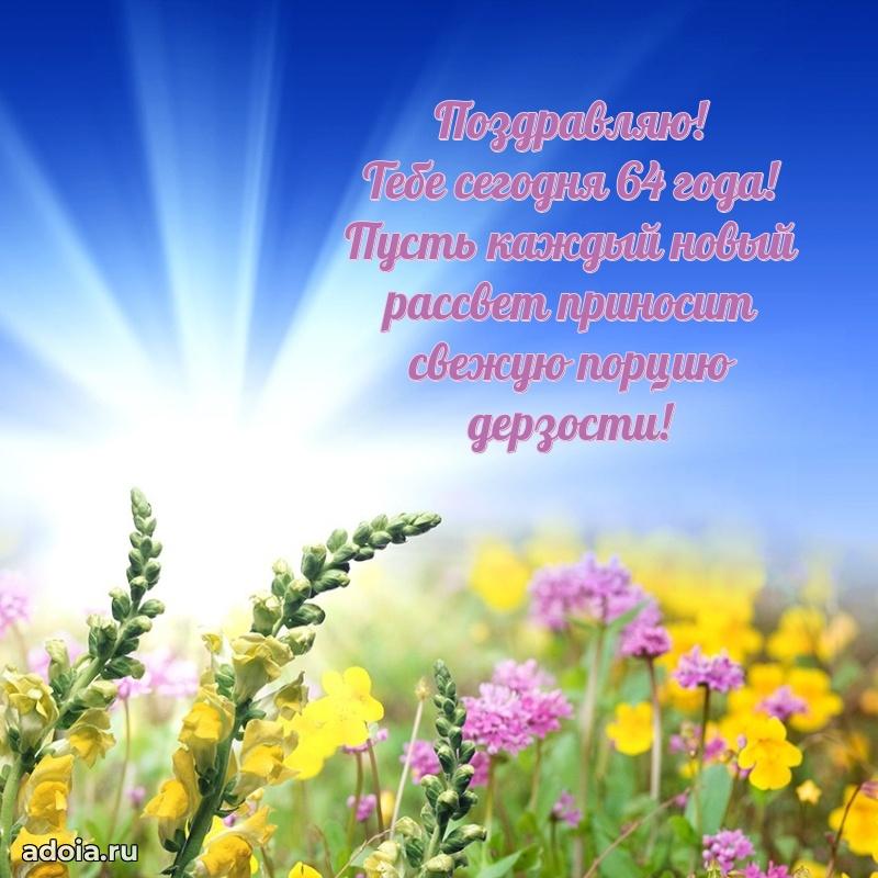 Прикольные современные открытки коллеге 64 года