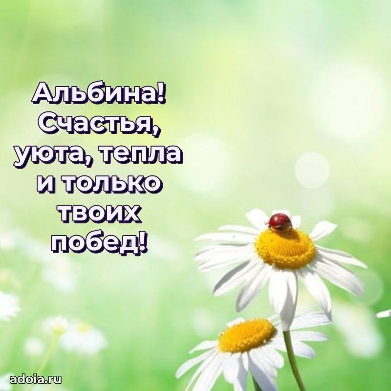Поздравить сестру с др Альбине