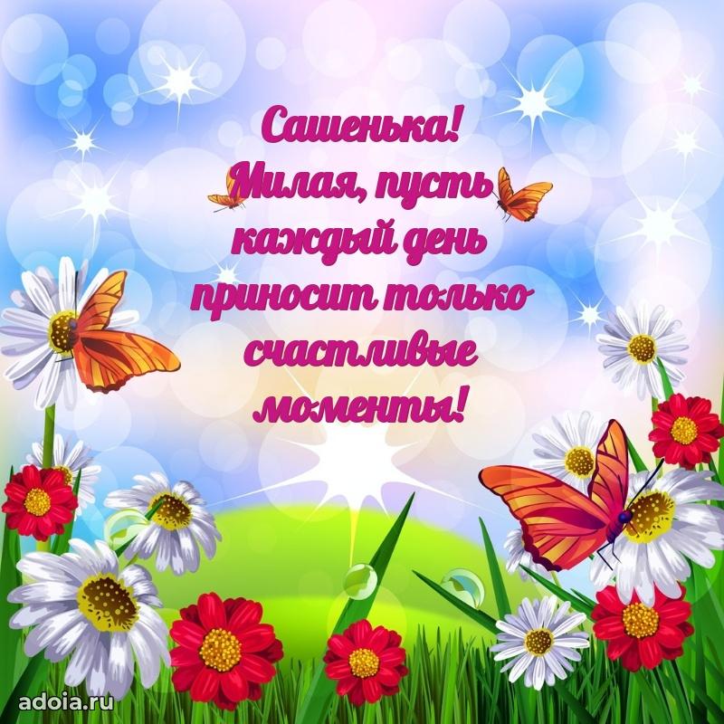 Яркая гифка Александре с днем рождения