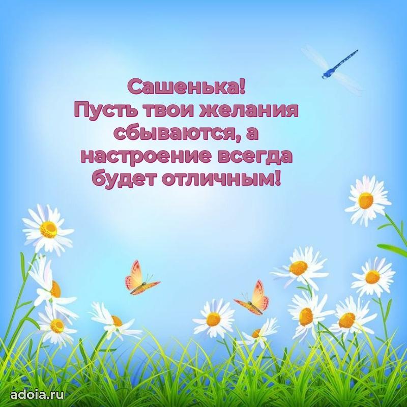 Открытка для ватсап с днем рождения Александре