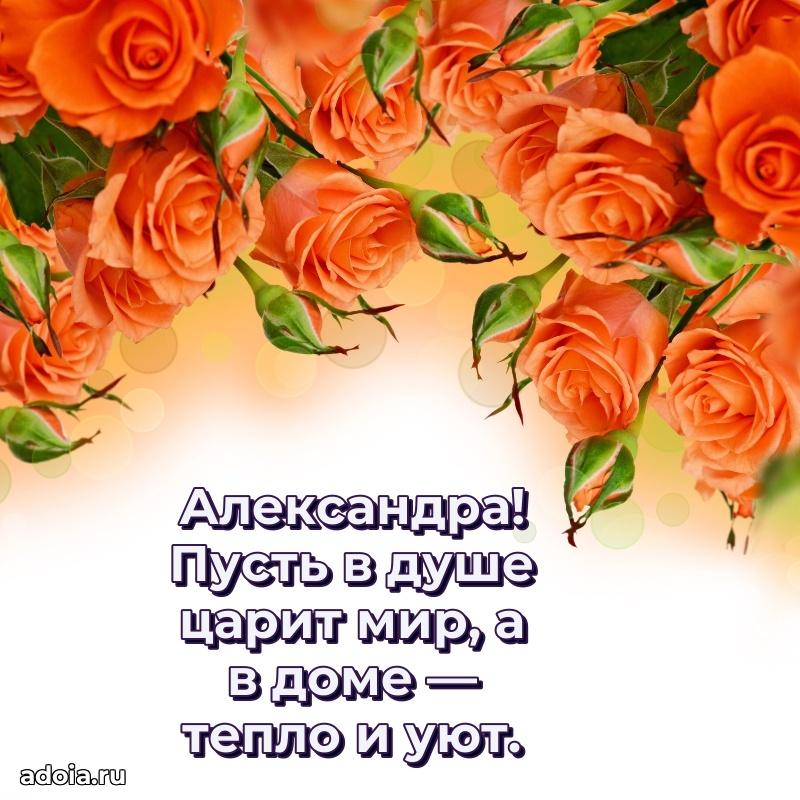 Открытка Александре праздничная
