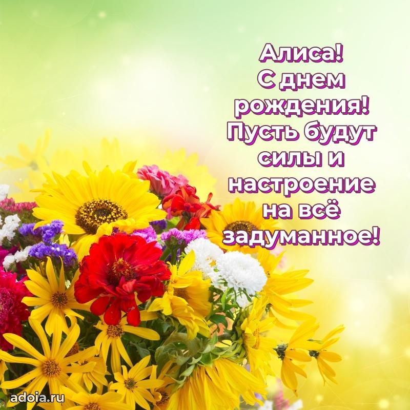 Пожелания маме Алисе