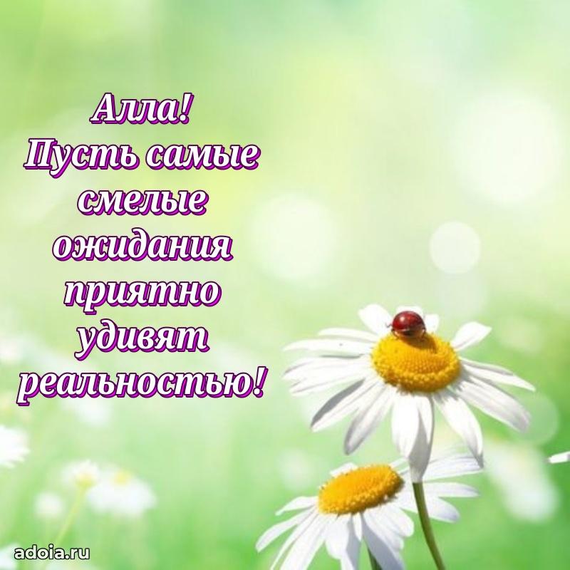 Яркая гифка Алле с днем рождения