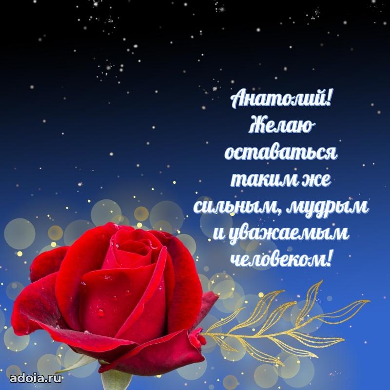 Поздравление мужчине Анатолию