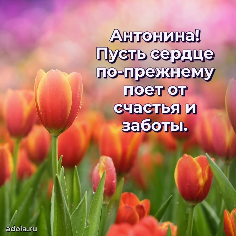 Мерцающая картинка маме Антонине с днем рождения