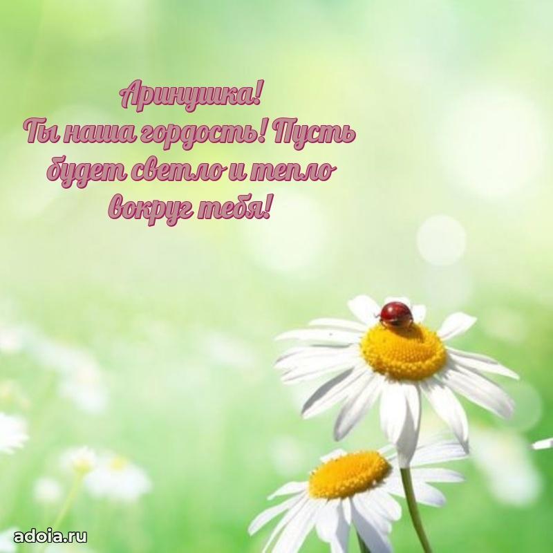 Поздравление Арине ребенку своими словами