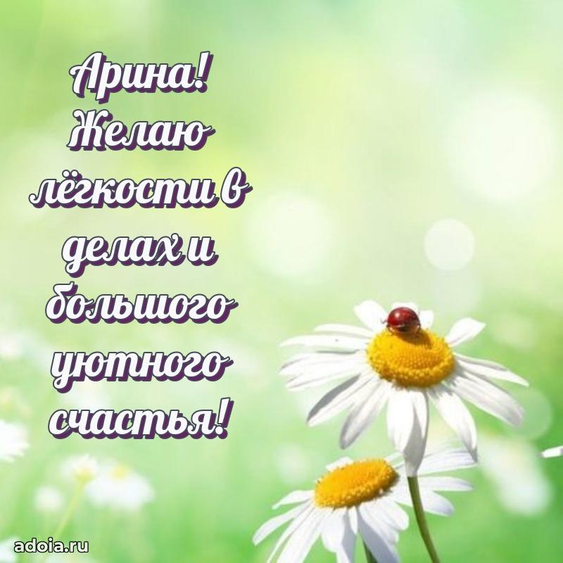 Яркая гифка Арине с днем рождения