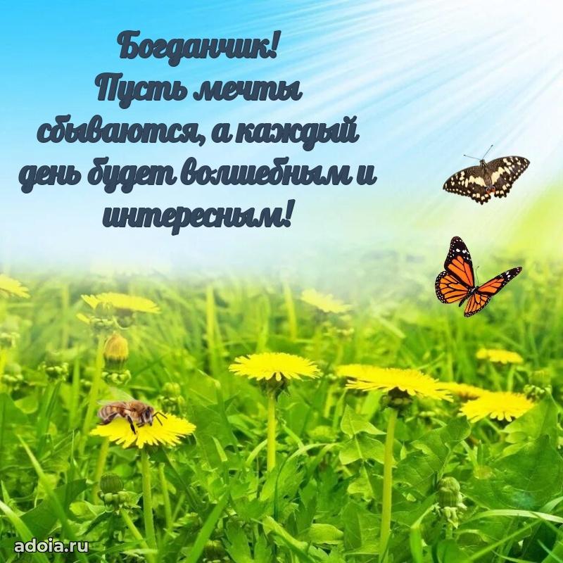 Открытка для ватсап с днем рождения Богдану