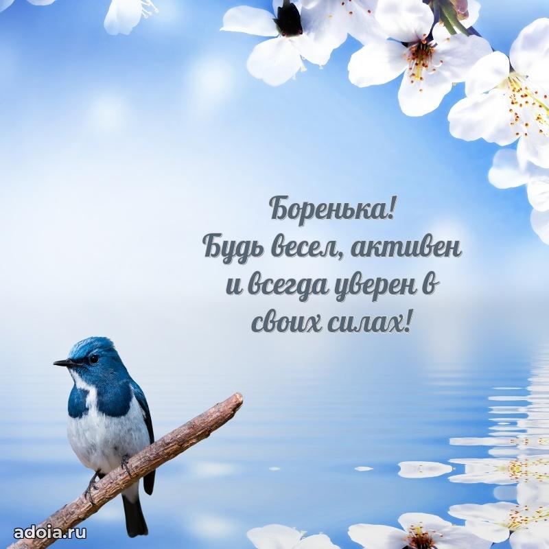 Открытка Борису ребенку