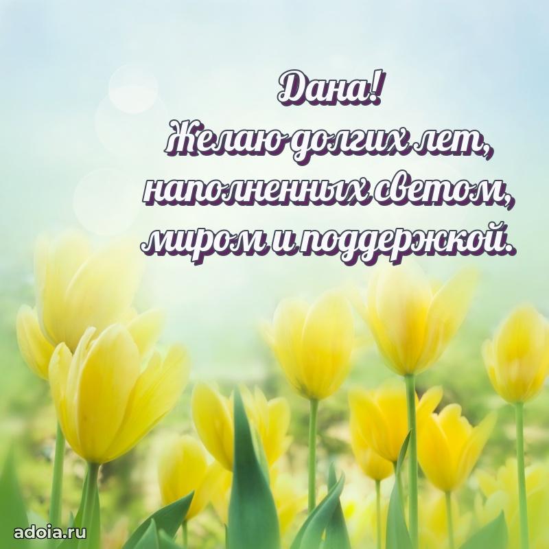 Поздравление Дане праздничные своими словами в прозе