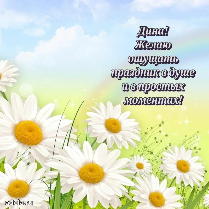 Поздравление женщине Дине