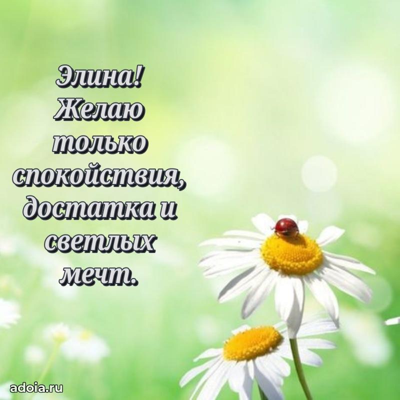 Мерцающая картинка маме Элине с днем рождения