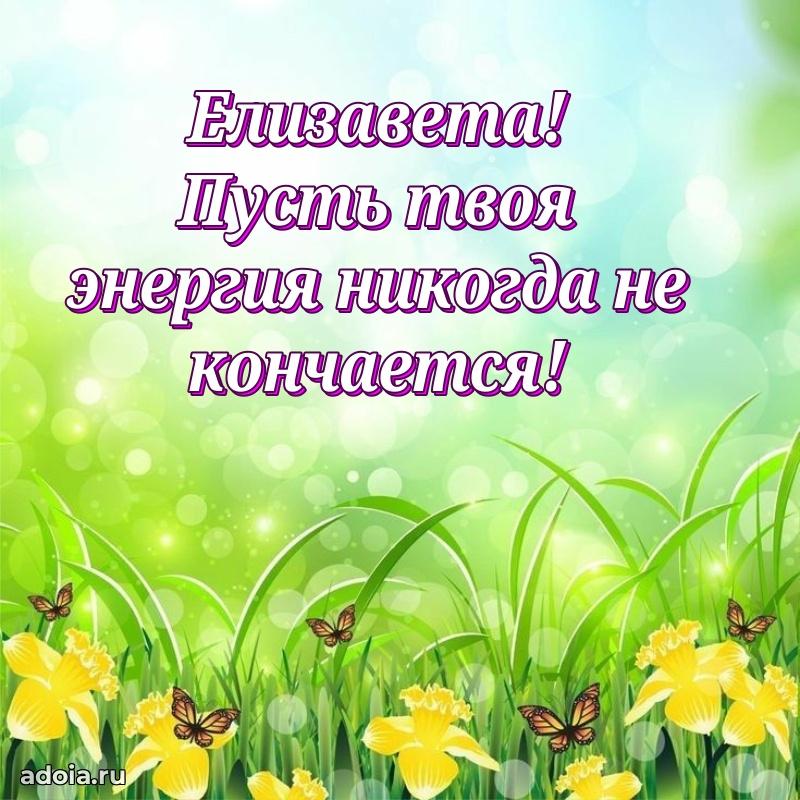 Поздравить подругу с др Елизавете