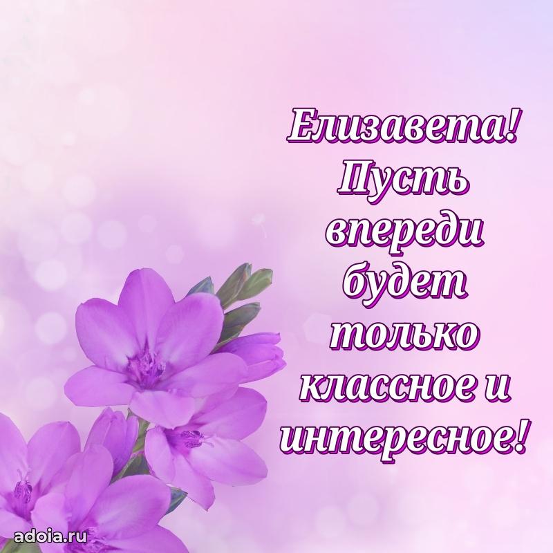 Поздравить подругу с др Елизавете