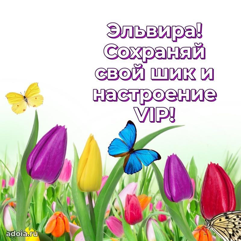 Поздравление женщине Эльвире