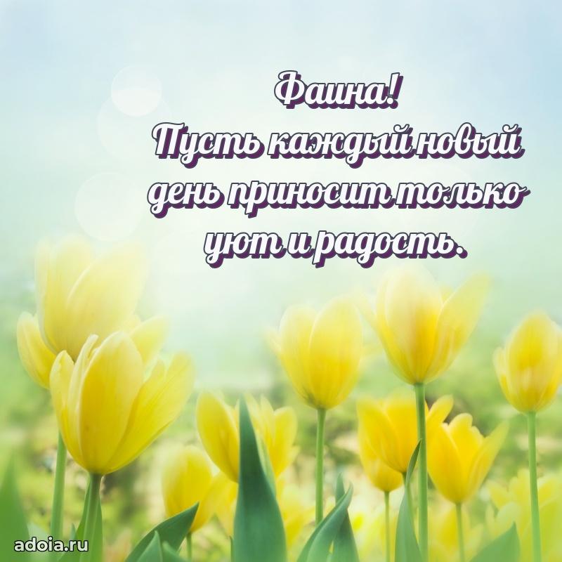 Поздравление Фаине праздничные своими словами в прозе