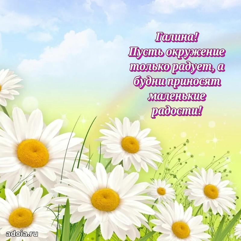 Мерцающая картинка Галине с днем рождения