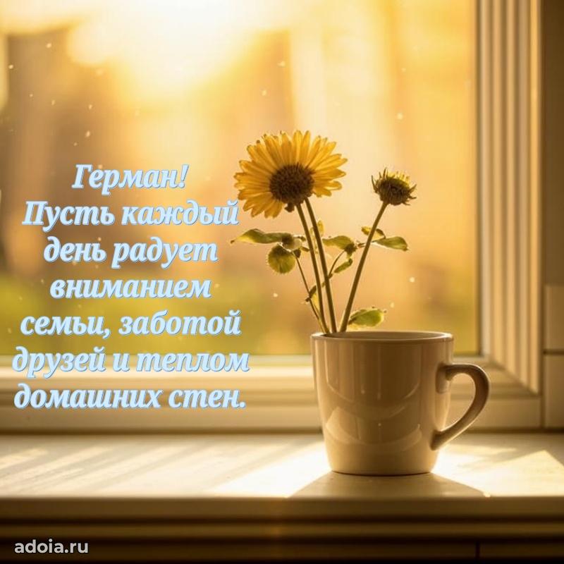 Мерцающая картинка Герману с днем рождения