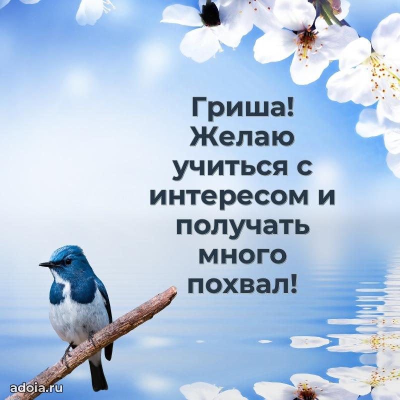 Поздравление мальчику Григорию