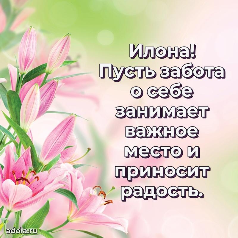 Открытка Илоне праздничная