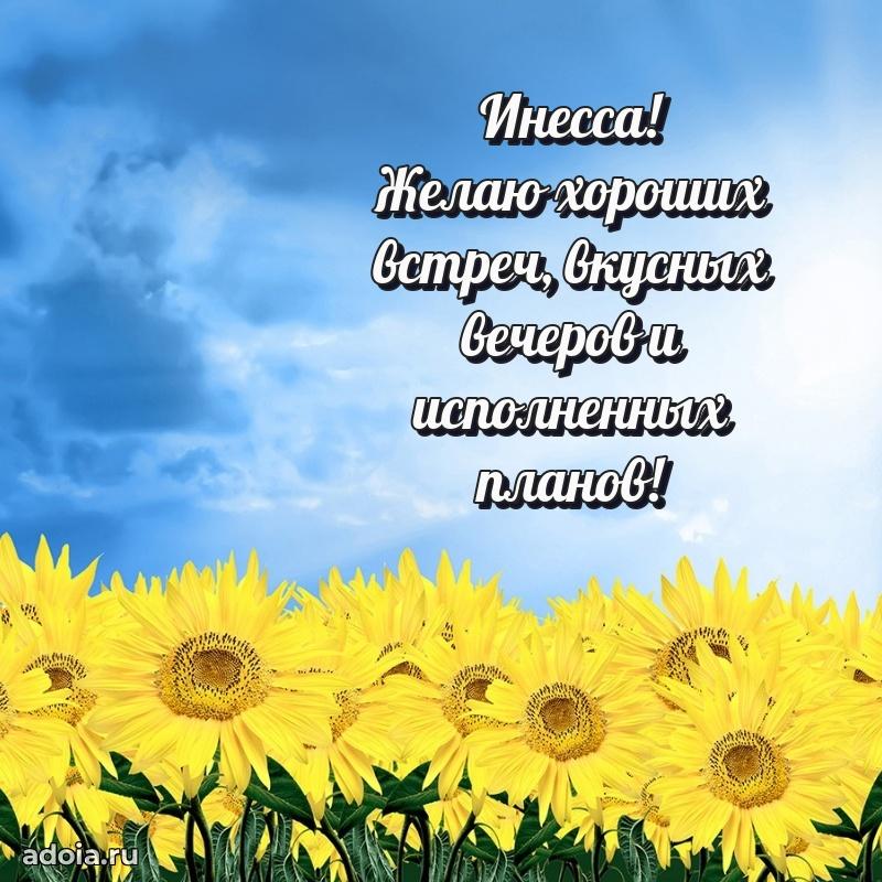 Яркая гифка Инессе с днем рождения