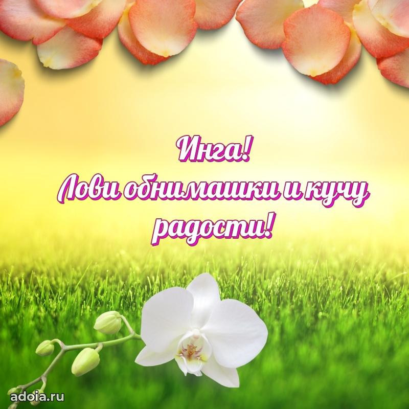Мерцающая картинка Инге с днем рождения