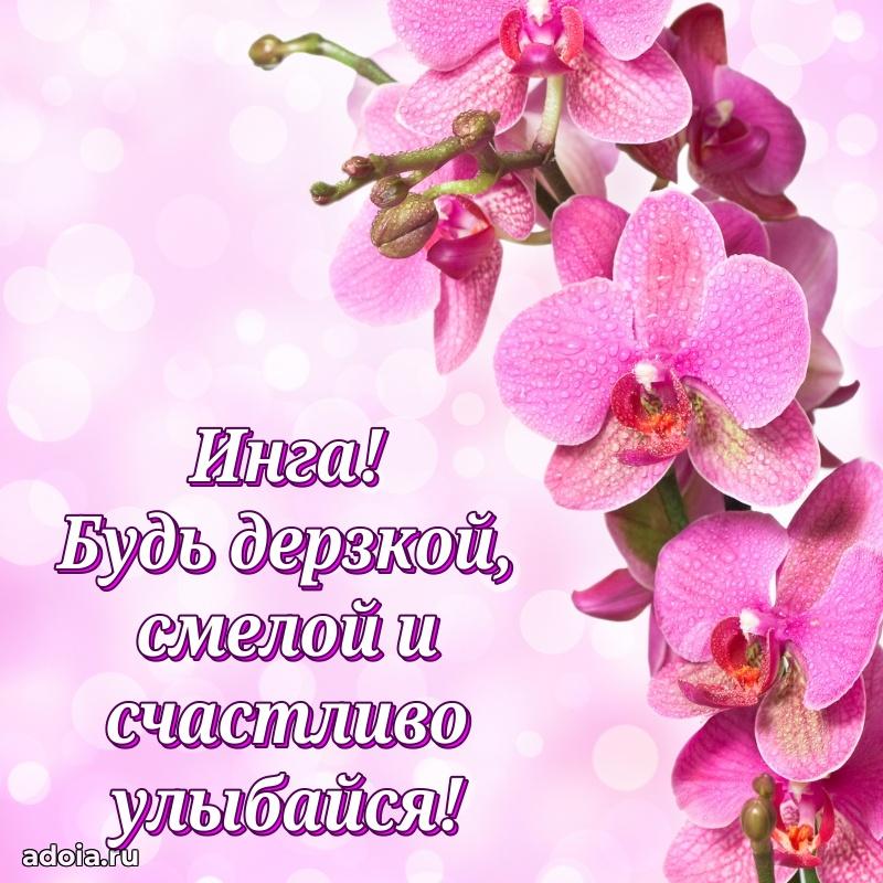 Открытка Инге праздничная