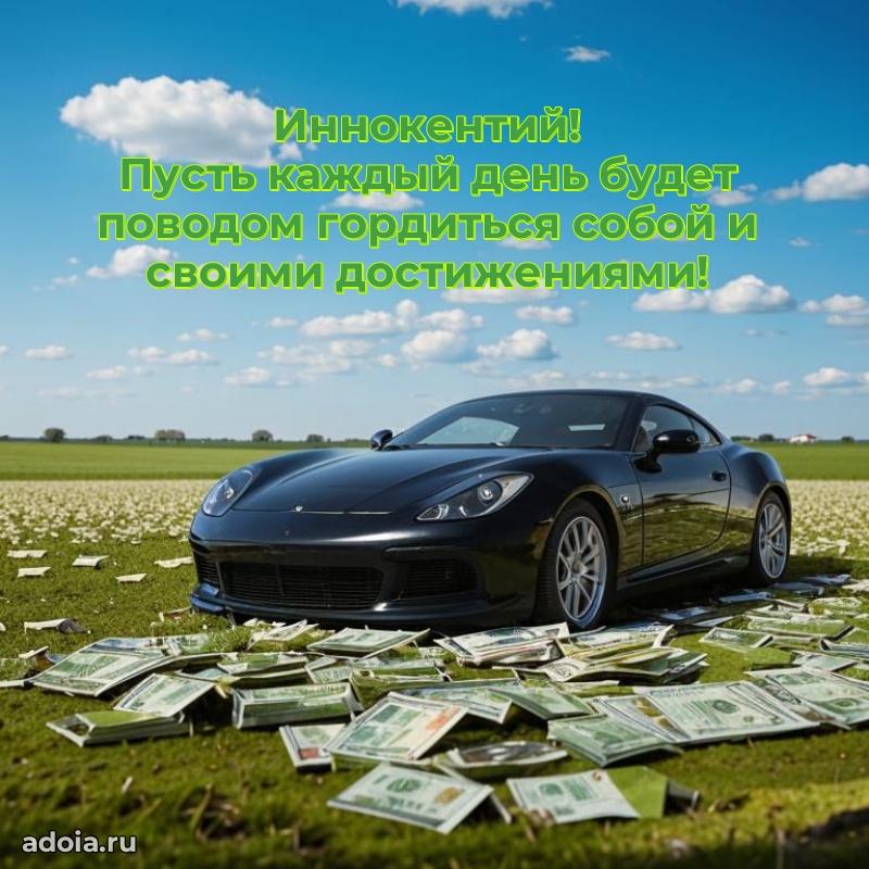 Мерцающая картинка Иннокентию с днем рождения