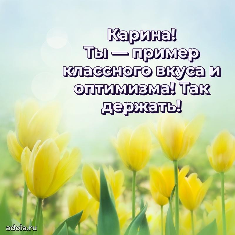 Поздравление Карине праздничные своими словами в прозе