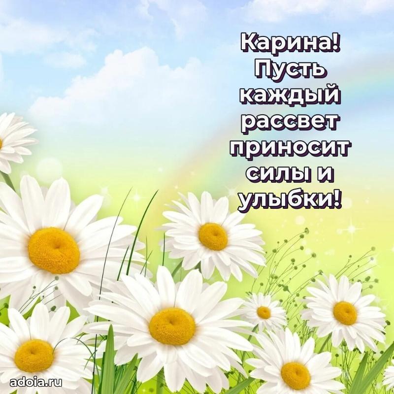 Яркая гифка Карине с днем рождения