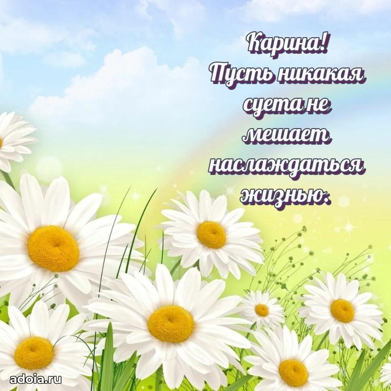 Поздравление Карине праздничные своими словами в прозе