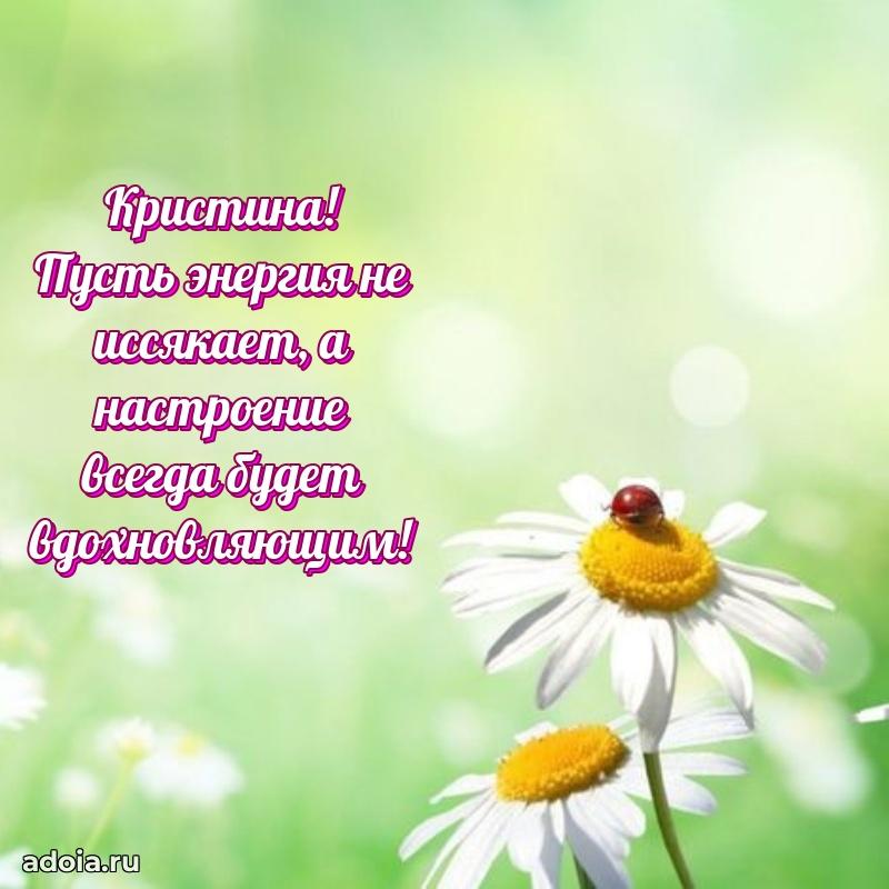 Поздравление Кристине праздничные своими словами в прозе
