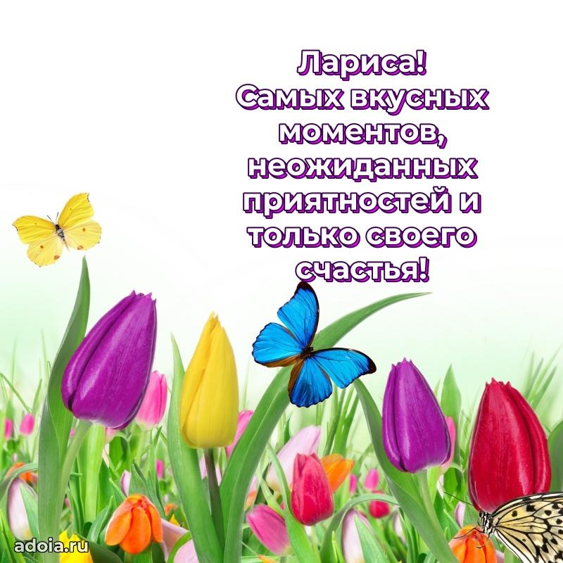 Поздравить подругу с др Ларисе