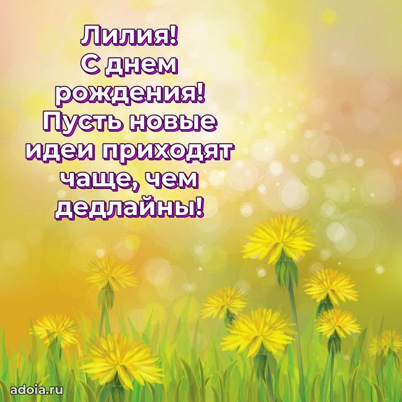 Поздравить подругу с др Лилии