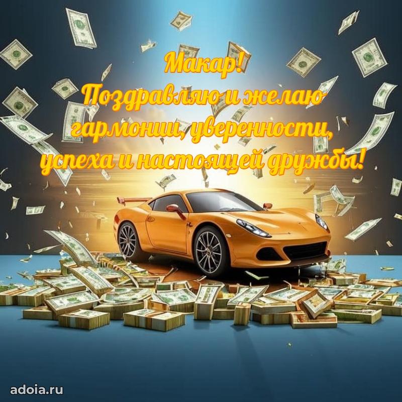 Поздравить друга с др Макару