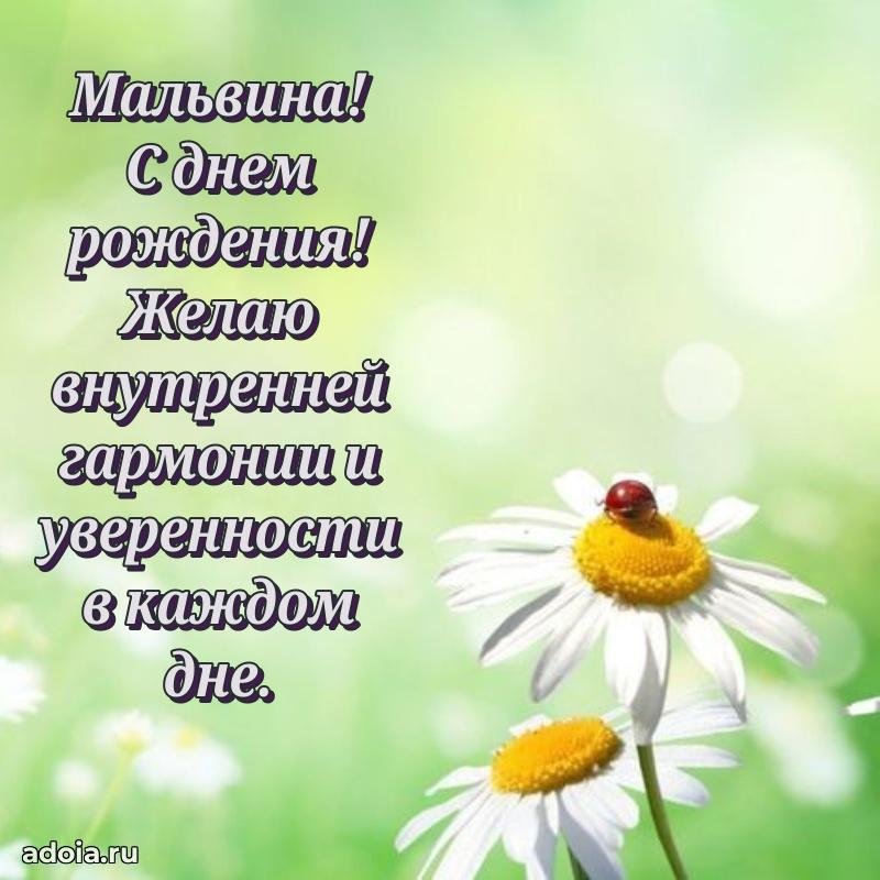 Пожелания маме Мальвине