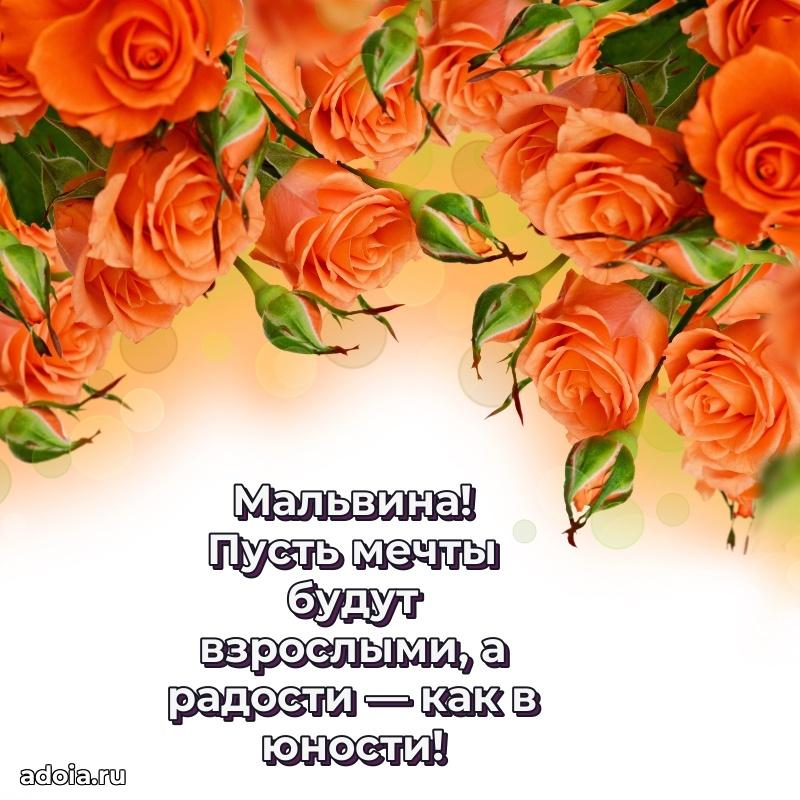 Поздравить сестру с др Мальвине