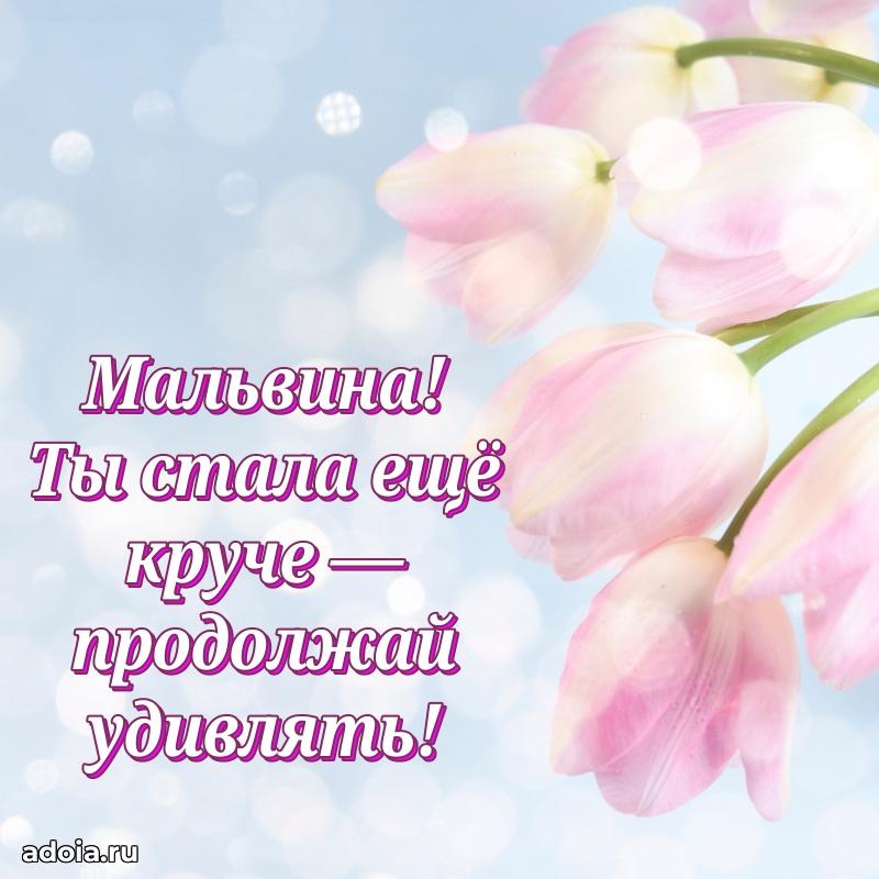 Поздравление женщине Мальвине