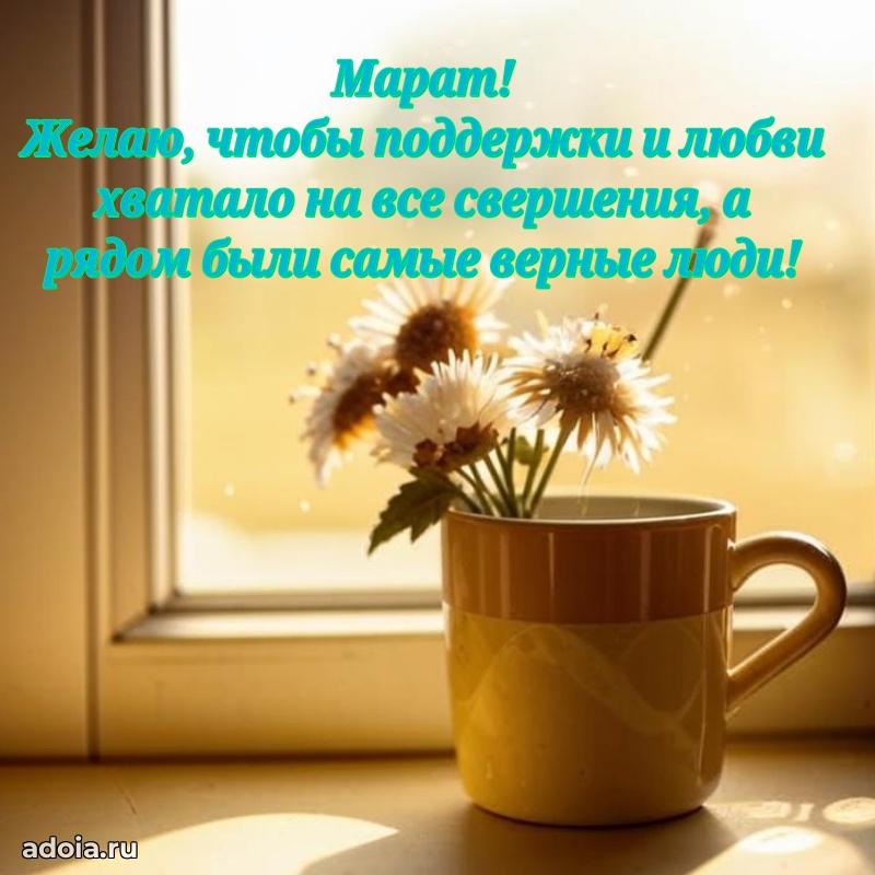 Поздравить друга с др Марату