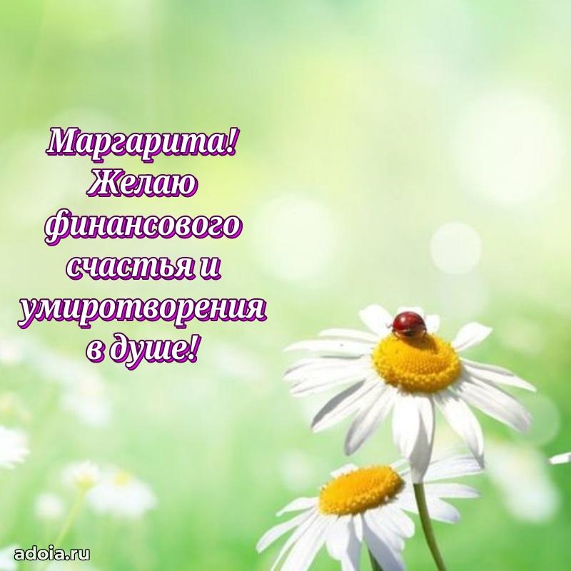 Яркая гифка Маргарите с днем рождения
