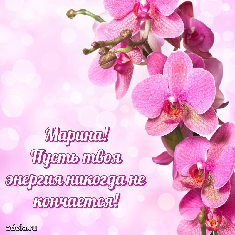 Открытка Марине праздничная