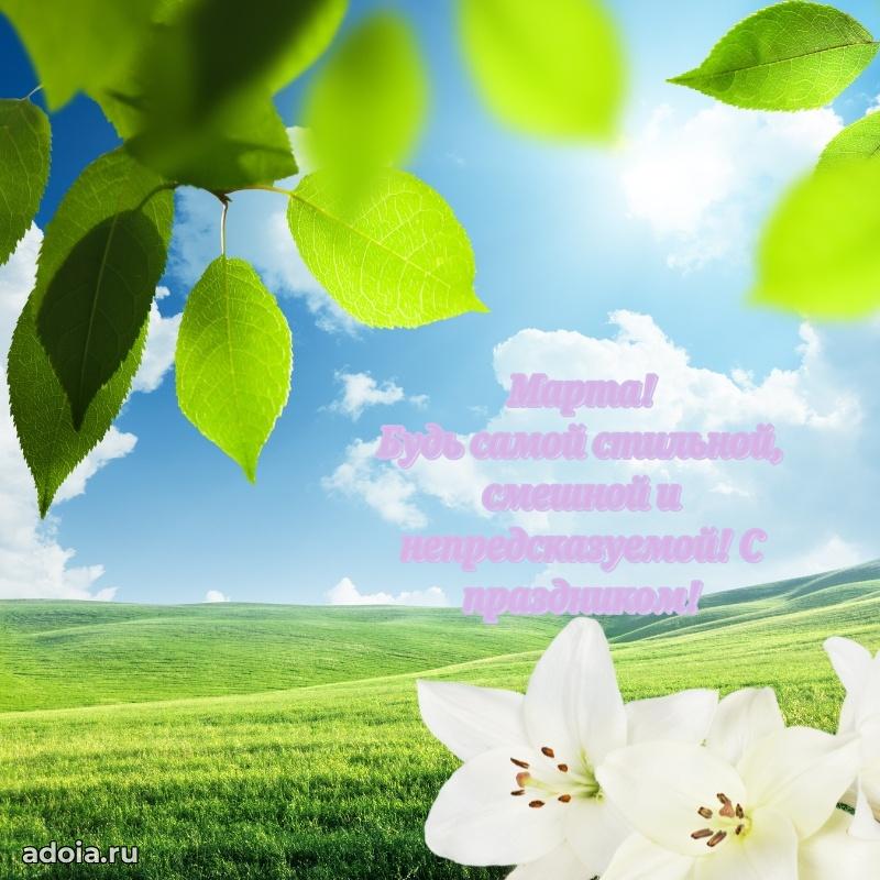 Поздравить племянницу с др Марте