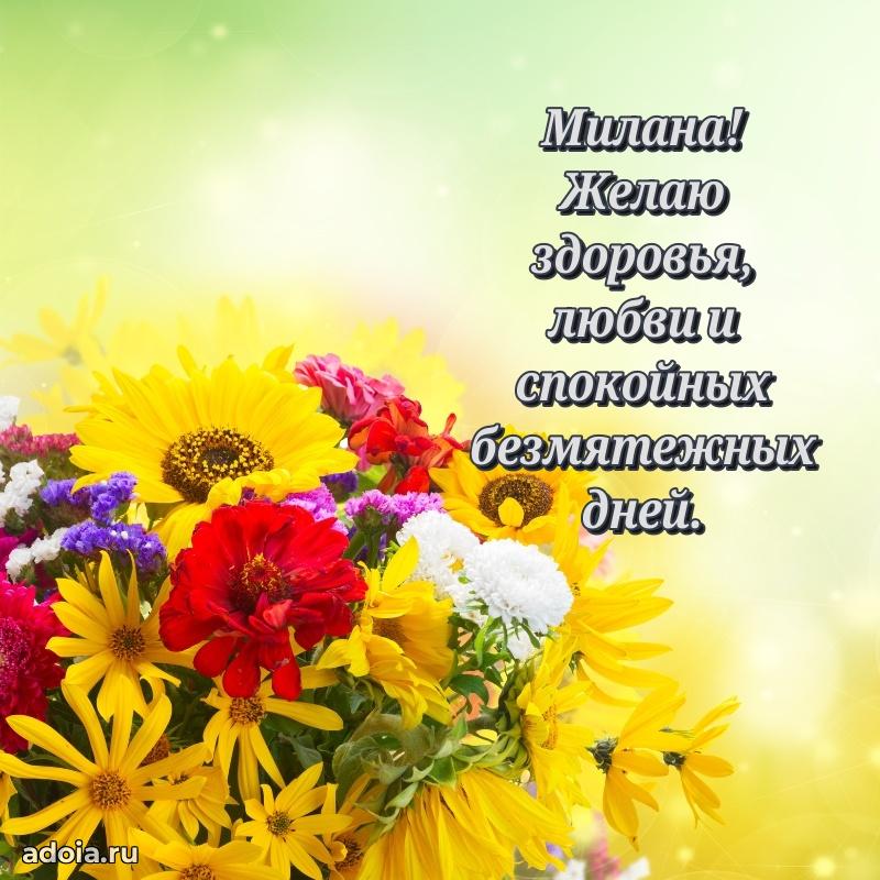 Пожелания маме Милане