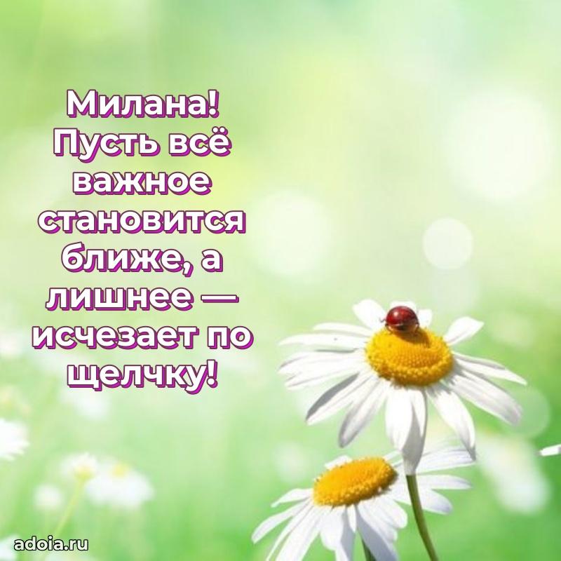 Открытка Милане праздничная