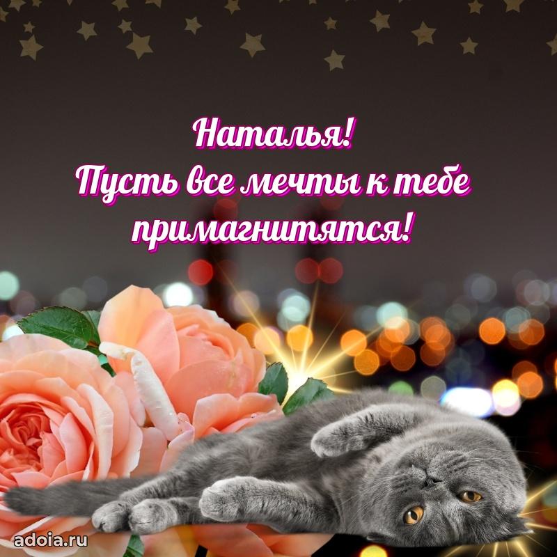 Смешная открытка для ватсап с днем рождения Наталье