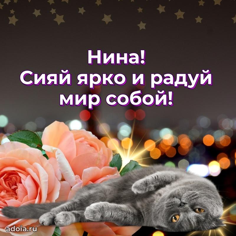 Поздравление женщине Нине