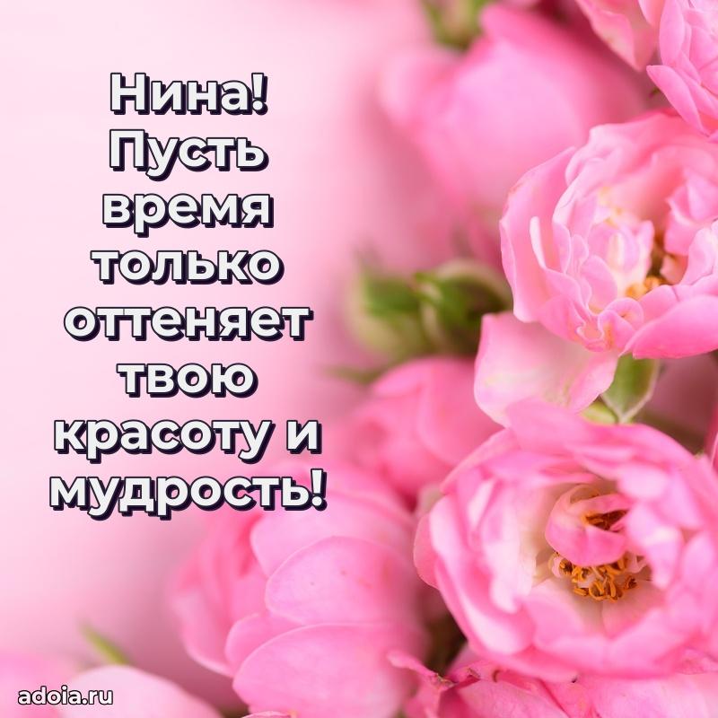 Смешная открытка для ватсап с днем рождения Нине